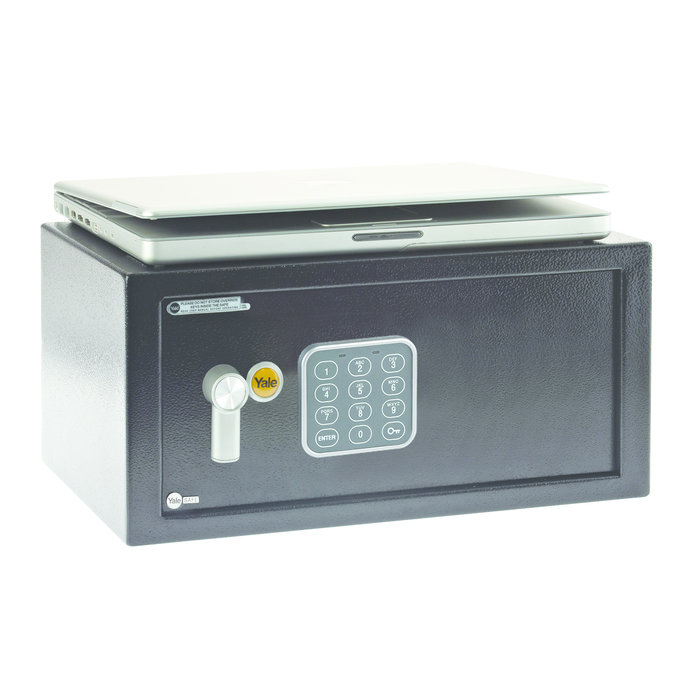 Assa Abloy Coffre-fort privé simple pour ranger ses affaires en toute sécurité avec clavier numérique. Contenu : 24 litres