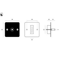 2G Toggle switch / Steel