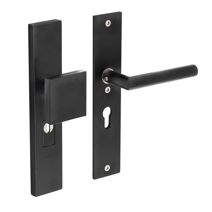Intersteel Intersteel security fitting core pull protection profile cylinder hole rectangular matt black