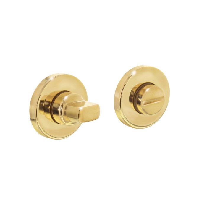 Intersteel Intersteel Rosette toilet/bathroom closure round brass unlacquered