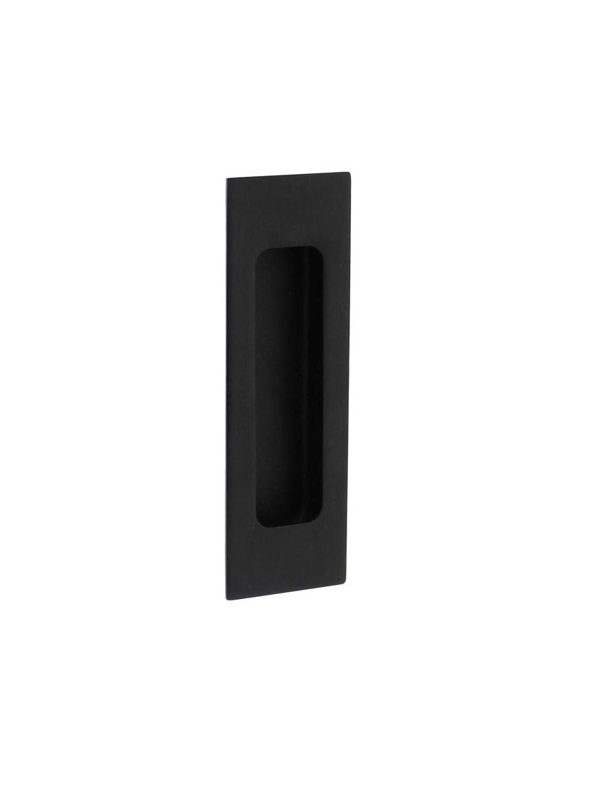Intersteel Schuifdeurkom rechthoek 120x40 mm blind mat zwart