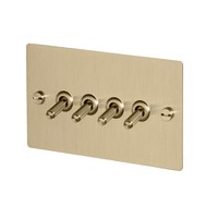 4G Toggle switch / Brass / Buster+Punch