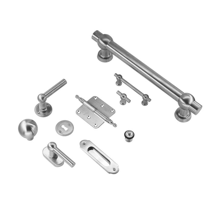 HDD Solid stainless steel look door handles Petana L+L