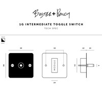 1G Intermediate Toggle switch / White
