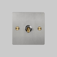 1G Intermediate Toggle switch / Steel