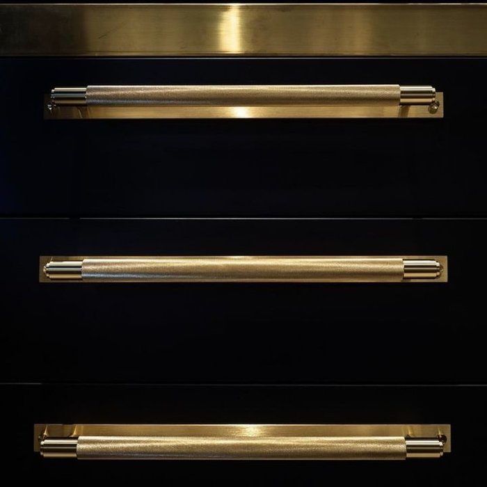 Buster+Punch Brass furniture handle / Plate / Cross / Buster&Punch