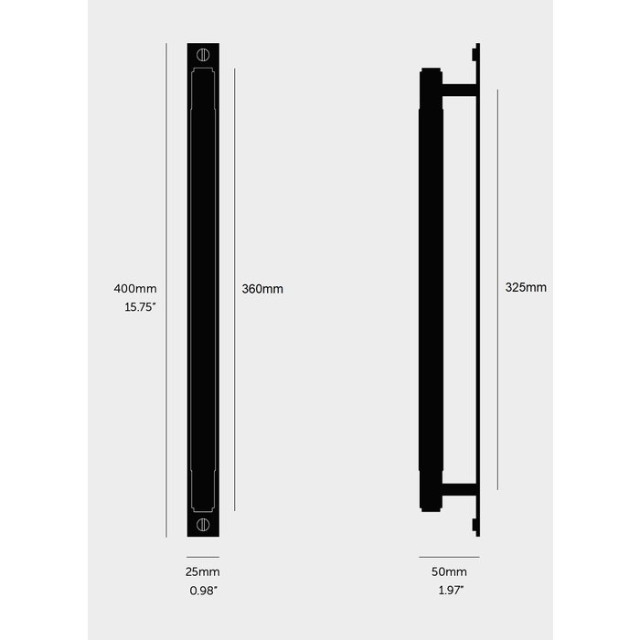 Buster+Punch Brass furniture handle / Plate / Cross / Buster&Punch