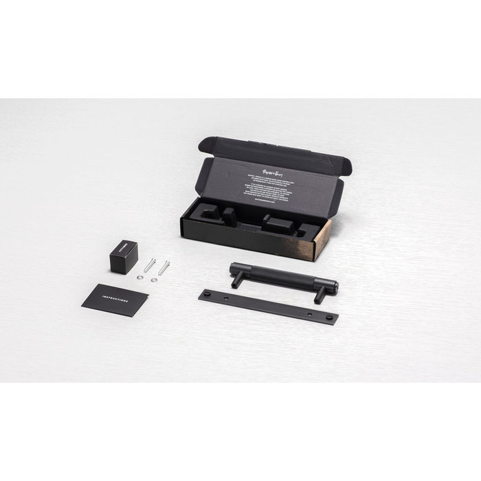 Buster+Punch Smoked Bronze furniture handle / Plate / Cross / Buster&Punch