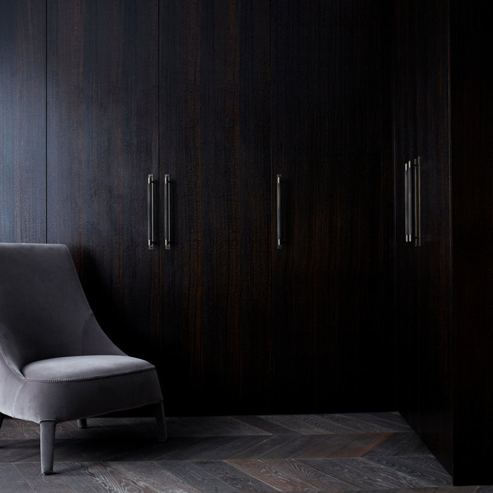 Buster+Punch Möbelgriff aus geräucherter Bronze / Teller / Kreuz / Buster&Punch