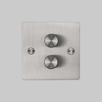 2G Dimmer switch / Steel / Buster+Punch