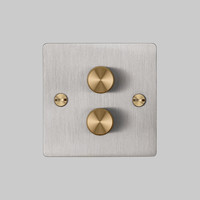 2G Dimmer switch / Steel / Buster+Punch