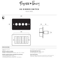 4G Dimmer switch / White / Buster+Punch