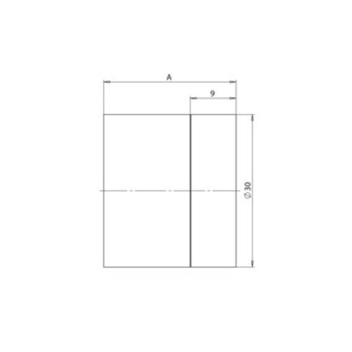Assa Abloy Butée de porte murale cylindrique 30x60mm - inox brossé