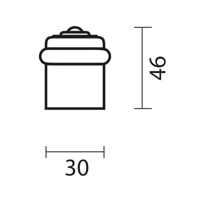 HDD Butée de porte au sol rouille fixation au sol Ø30x46mm