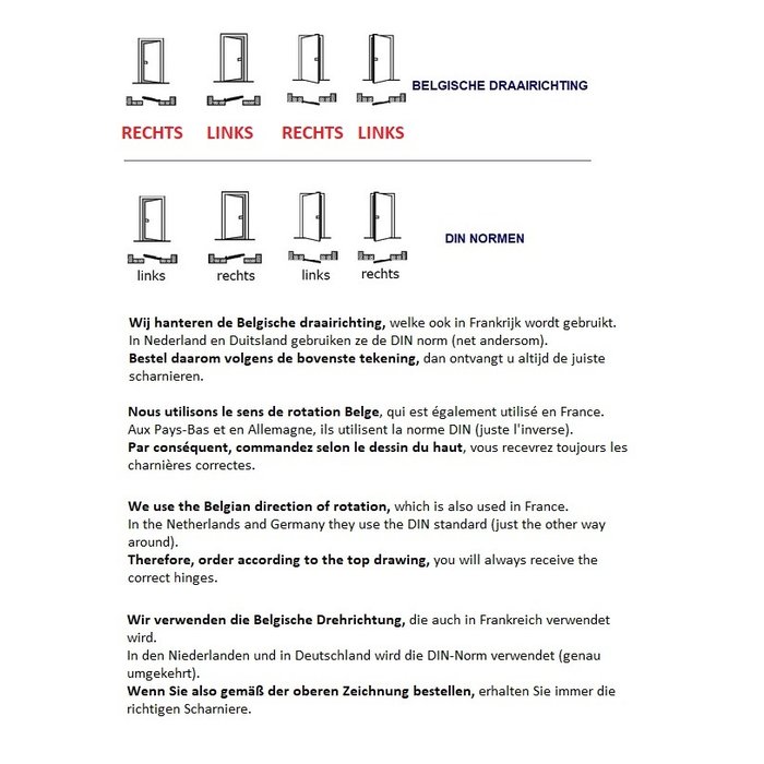 HDD HDD Hinge 80x80x2.5mm stainless steel