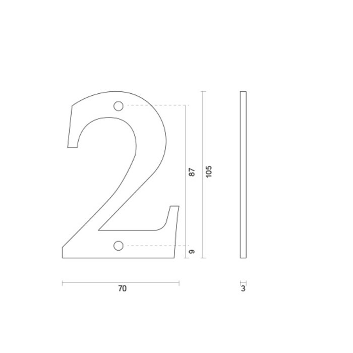 HDD House number 2 iron 104mm