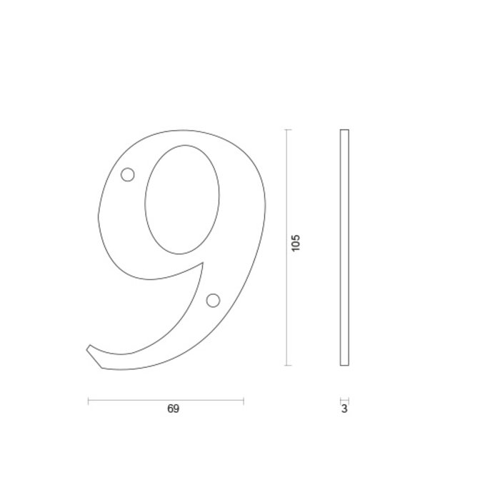 HDD House number 9 iron 104mm