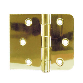 HDD Kogelscharnier rechte en afgeronde hoek goud-titanium 80x94x2mm