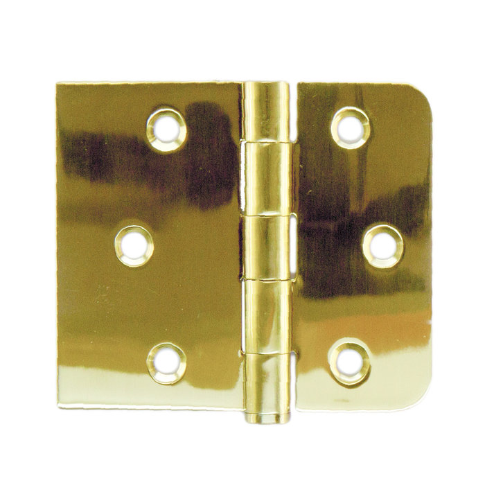 HDD Kugelscharnier gerade und abgerundete Ecken Gold-Titan 80x94x2mm