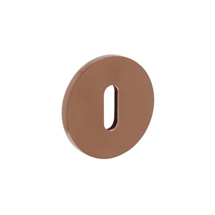 Olivari 1 Olivari rosette round with keyhole copper matt titanium PVD