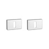 Aprile Aprile key plates rectangular Chrome polished