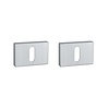 Aprile Aprile key plates rectangular matt Chrome