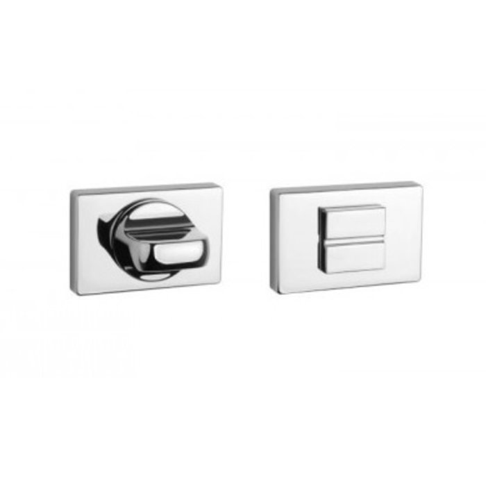 Aprile Aprile WC Garnituur rechthoekig 50x33 mm Chroom gepolijst