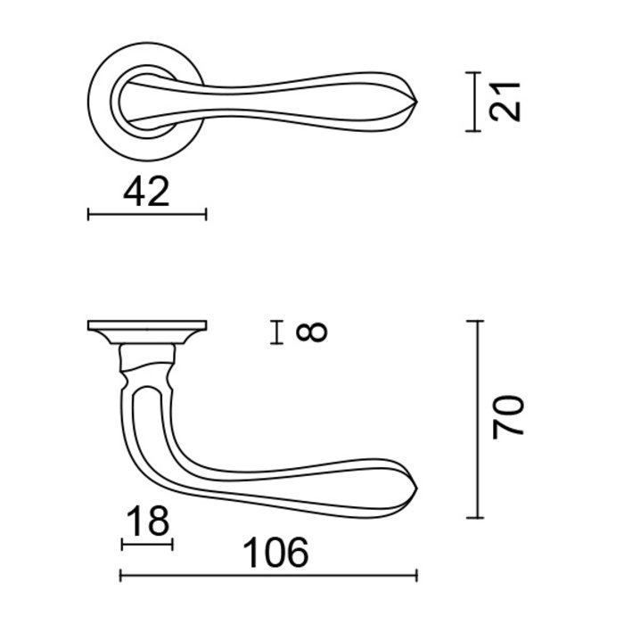 HDD Türgriff Gretana Nickel