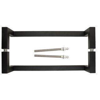 HDD Black door handle "Square" D20/300 pair