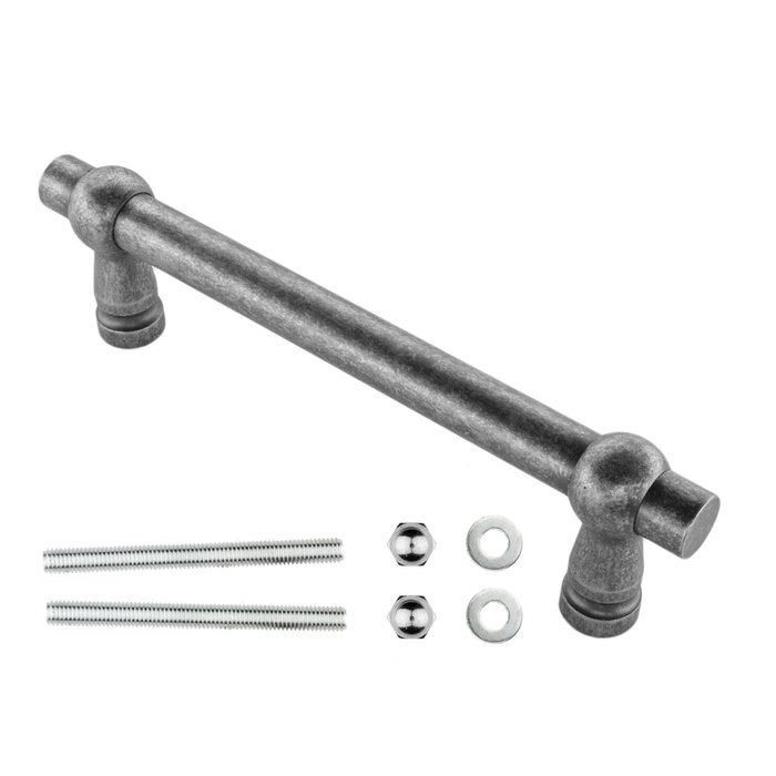 HDD Deurgreep "Petra"  19/200/258 Old Silver - doorgaande bevestiging