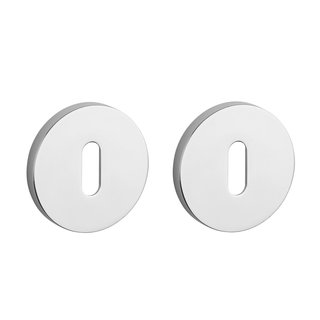 Aprile Aprile sleutelplaatjes rond Ø 53x7mm Chroom gepolijst