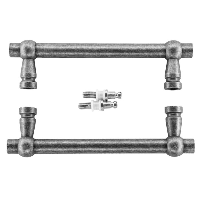 HDD Door handles "Petra" 19/200/258 Old Silver pair for glass door