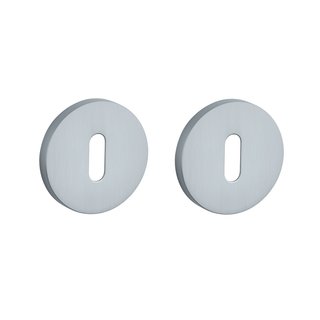 Aprile Plaques de clés Aprile rondes Ø 53x7mm Chrome Satin