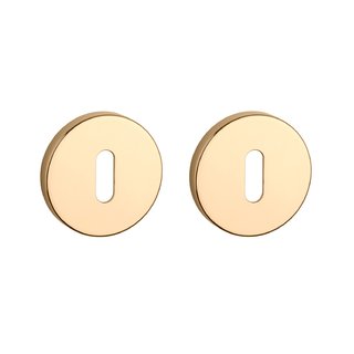 Aprile Plaques de clés Aprile rondes Ø 53x7mm PVD Or