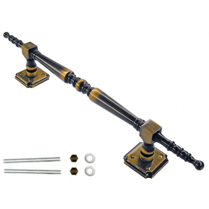 HDD Door handle "Rubens" T 260/418 bronze - through mounting