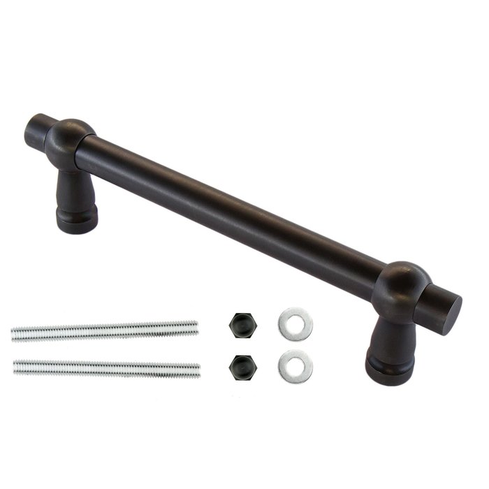 HDD Door handles "Petra" 19/200/258 Carbon black - through mounting