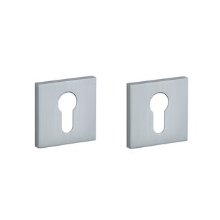 Aprile Aprile cilinderplaatjes vierkant 53x53x7mm Chroom Satiné