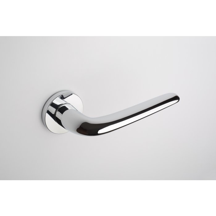 Aprile Solid Aprile door handles AZALIA Chrome polished round Ø 52x7 mm