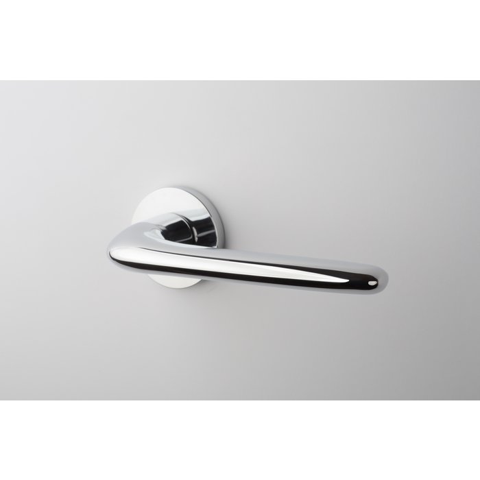 Aprile Solid Aprile door handles AZALIA Chrome polished round Ø 52x7 mm