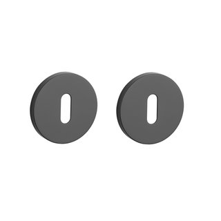 Aprile Plaques de clés Aprile noires rondes Ø 52x7mm