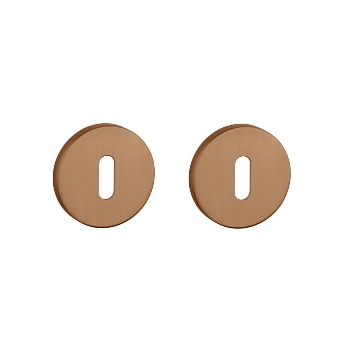 Aprile Pair of Aprile round key plates Ø 52x7mm matt Copper