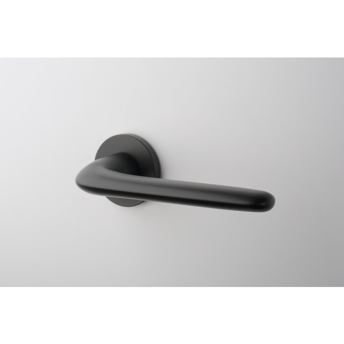 Aprile Solid black Aprile door handles AZALIA round Ø 52x7 mm