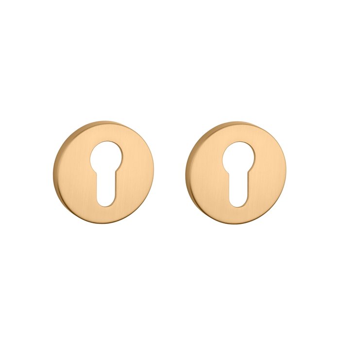 Aprile Paar Aprile ronde cilinderplaatjes Ø 52x7mm mat Goud