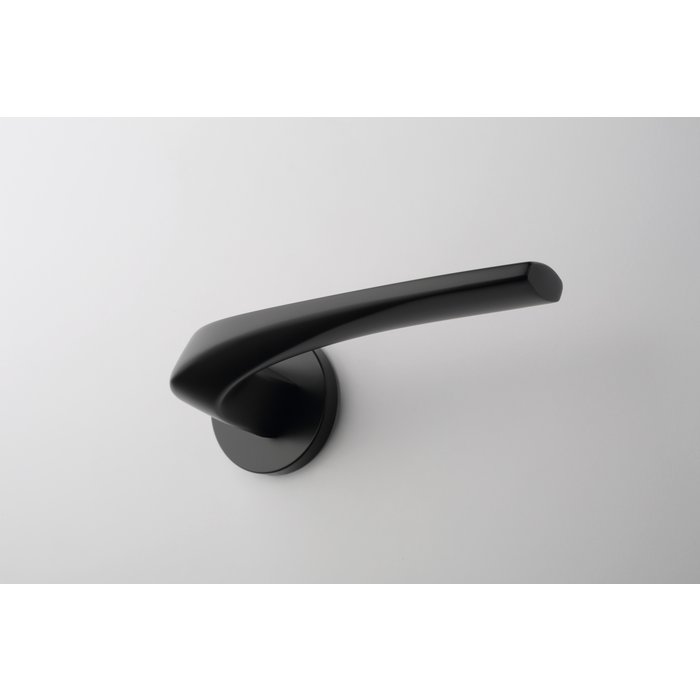 Aprile Massive schwarze Aprile Türgriffe DALIA rund Ø 52x7 mm