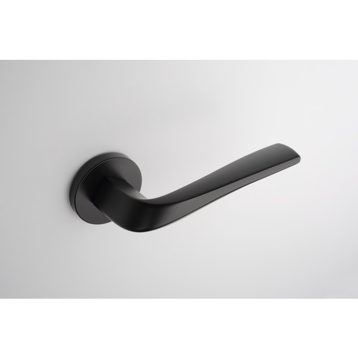 Aprile Massive schwarze Aprile Türgriffe DALIA rund Ø 52x7 mm