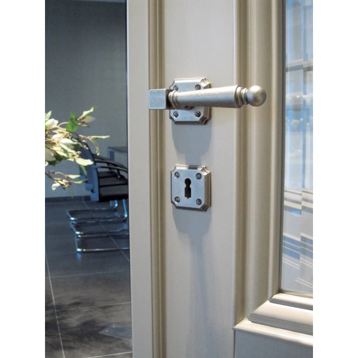 HDD Poignées de porte anciennes en argent Rubens