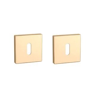 Aprile Aprile key plates square 52x52x7mm Gold polished