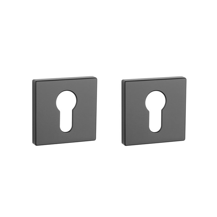 Aprile Aprile vierkante cilinderplaatjes 52x52x7mm zwart