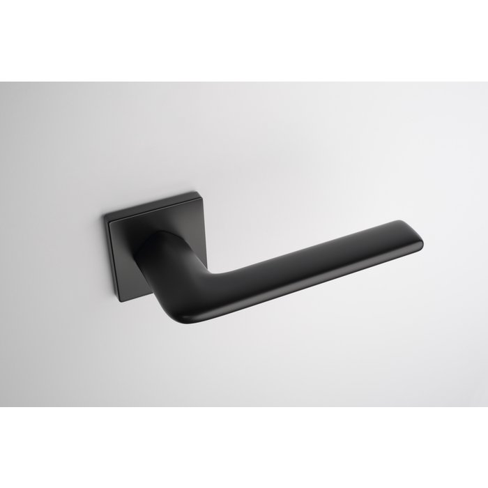 Aprile Massieve zwarte Aprile deurklinken LILA vierkant 52x52x7mm