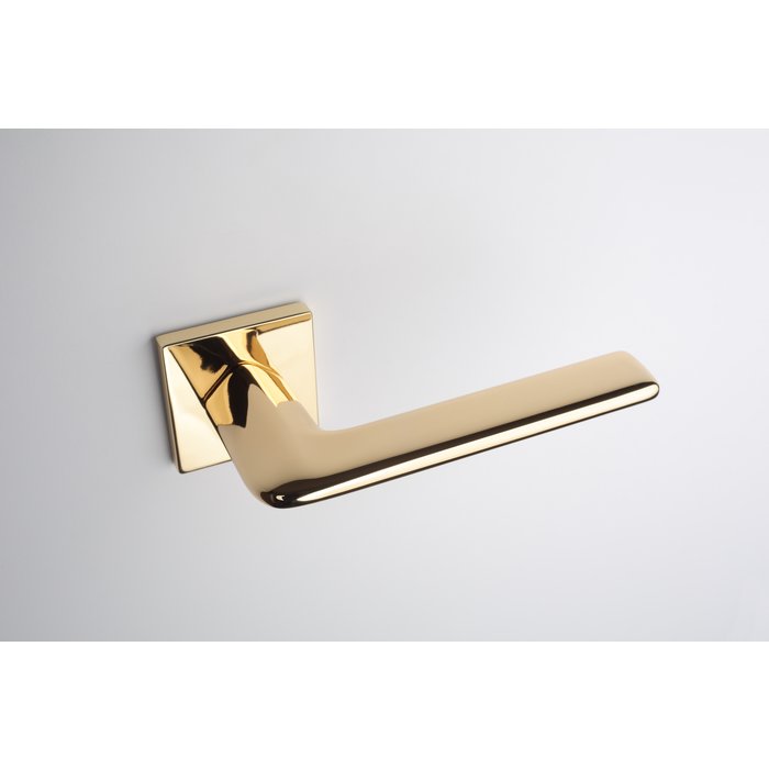 Aprile Solid Aprile door handles LILAC gold polished square 52x52x7mm